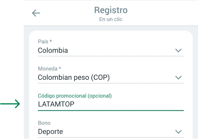 Activar tu regalo Betwinner APP Colombia