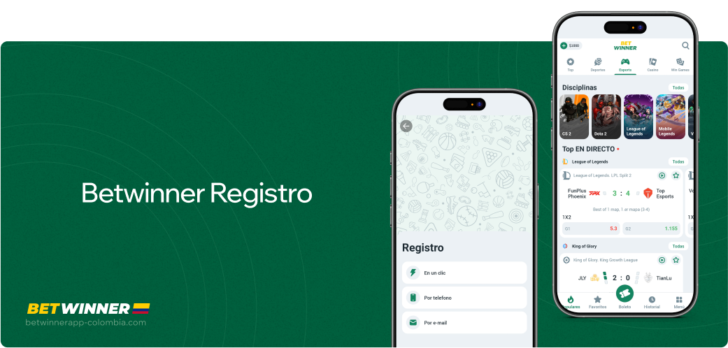 Betwinner APP Colombia Registro