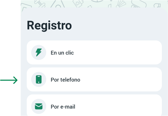 Elige cómo registrarte  Betwinner APP Colombia